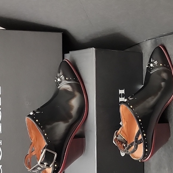 NWOT Coach Western Mule w/ Prairie Rivets and block heel (G1981) NWOT/Box - Picture 3 of 10